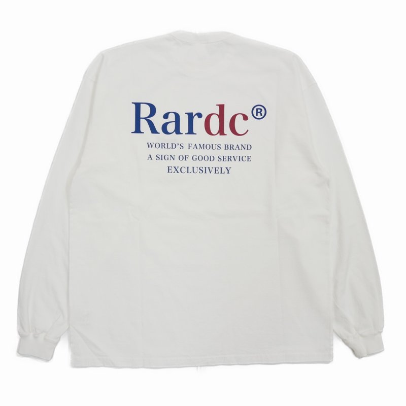 画像2: 【30％OFF】ROUGH AND RUGGED/DESIGN LS（WHITE）［刺繍+プリント長袖T-25春夏］