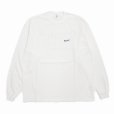 画像2: ROUGH AND RUGGED/DESIGN LS（WHITE）［刺繍+プリント長袖T-25春夏］ (2)