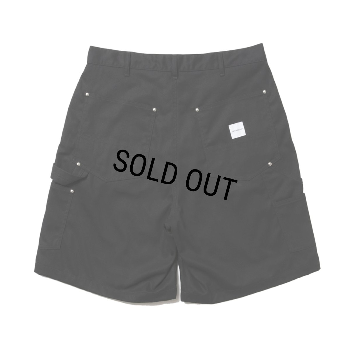 画像2: COOTIE PRODUCTIONS/Abyss Dyed Duck Double Knee Painter Shorts（Black）［ダブルニーペインターショーツ-25春夏］ (2)