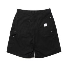 画像2: COOTIE PRODUCTIONS/Abyss Dyed Duck Double Knee Painter Shorts（Black）［ダブルニーペインターショーツ-25春夏］ (2)