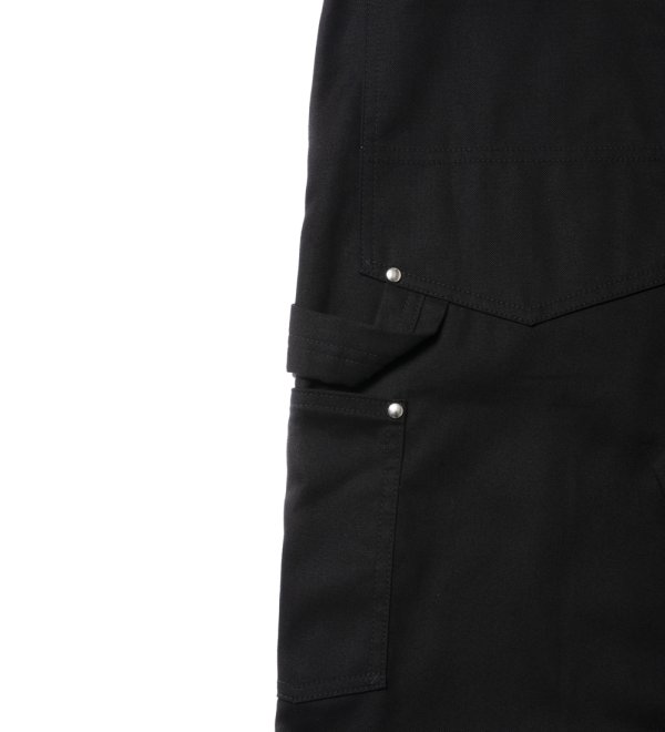 画像4: COOTIE PRODUCTIONS/Abyss Dyed Duck Double Knee Painter Shorts（Black）［ダブルニーペインターショーツ-25春夏］