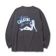 画像2: CALEE/VINTAGE TYPE SYNDICATE RETRO GIRL L/S TEE ＜NATURALLY PAINT DESIGN＞（BLACK）［プリント長袖T-25春夏］ (2)