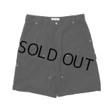 COOTIE PRODUCTIONS/Abyss Dyed Duck Double Knee Painter Shorts（Black）［ダブルニーペインターショーツ-25春夏］