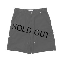 COOTIE PRODUCTIONS/Abyss Dyed Duck Double Knee Painter Shorts（Black）［ダブルニーペインターショーツ-25春夏］