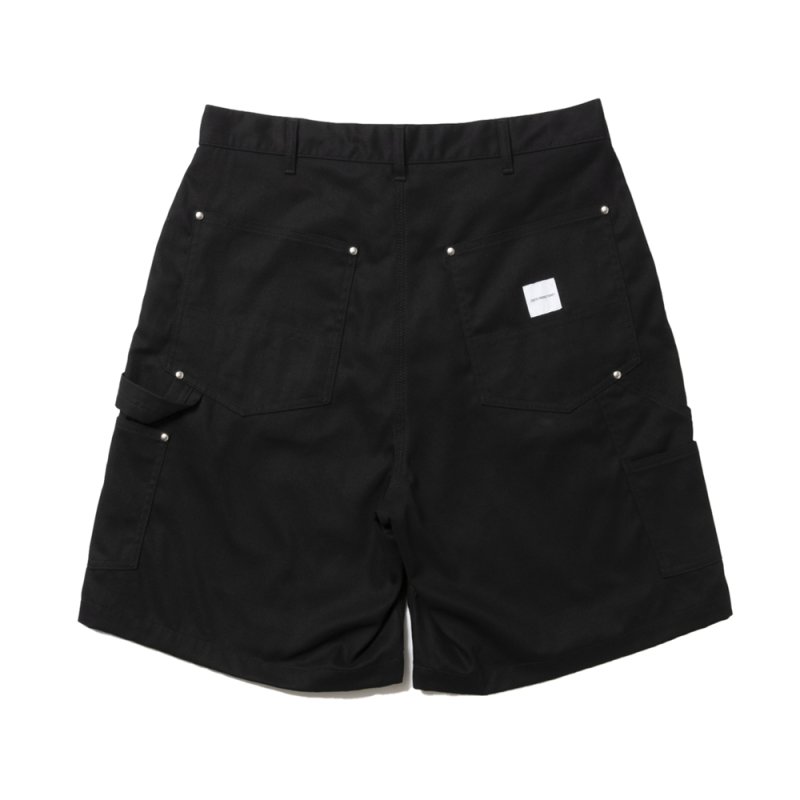 画像2: COOTIE PRODUCTIONS/Abyss Dyed Duck Double Knee Painter Shorts（Black）［ダブルニーペインターショーツ-25春夏］