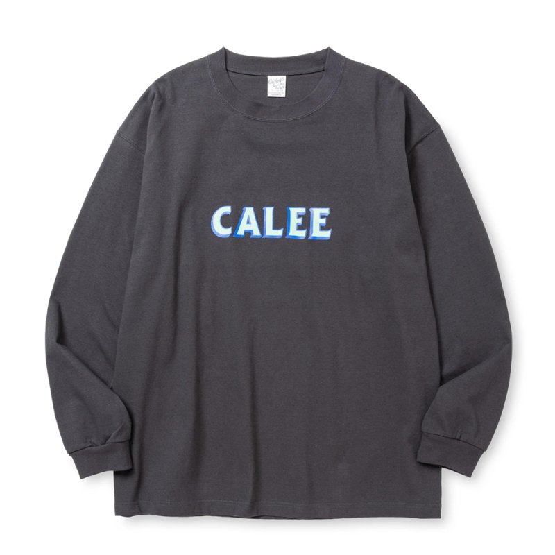 画像1: CALEE/VINTAGE TYPE SYNDICATE RETRO GIRL L/S TEE ＜NATURALLY PAINT DESIGN＞（BLACK）［プリント長袖T-25春夏］