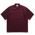 画像1: WACKO MARIA/DICKIES / WORK SHIRT（BURGUNDY）［ワークシャツ-25春夏］ (1)