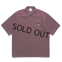 WACKO MARIA/DICKIES / WORK SHIRT（BURGUNDY）［ワークシャツ-25春夏］