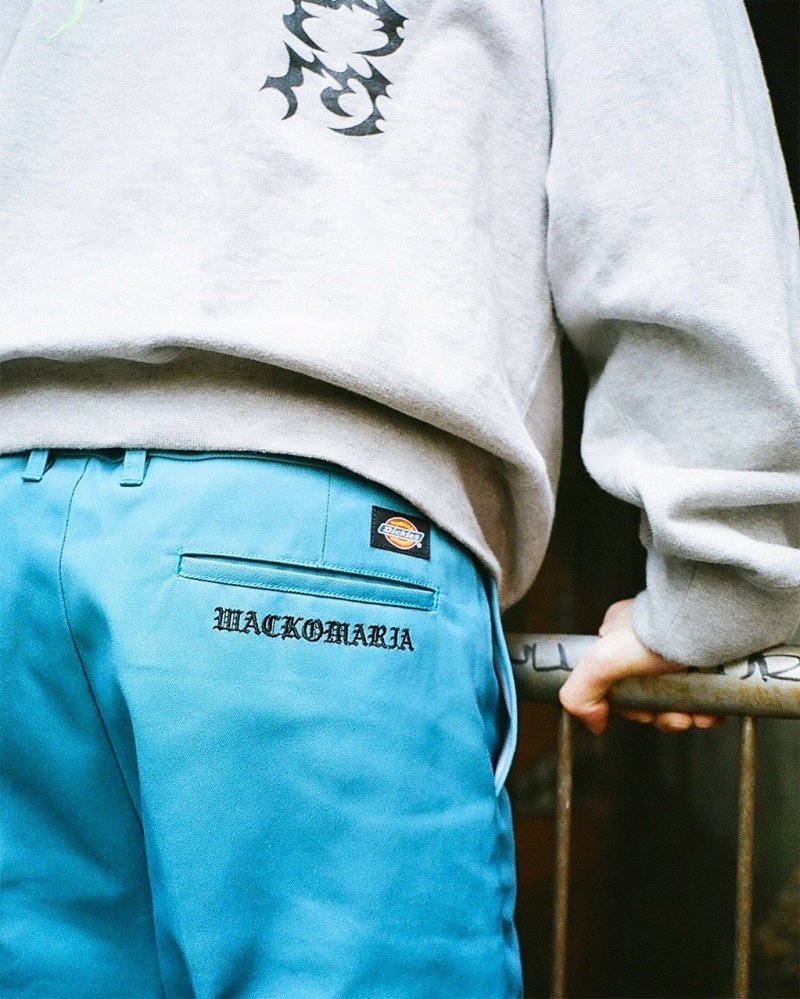 画像3: WACKO MARIA/DICKIES / PLEATED TROUSERS（BLUE）［ワンタックトラウザース-25春夏］