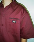 画像2: WACKO MARIA/DICKIES / WORK SHIRT（BURGUNDY）［ワークシャツ-25春夏］ (2)