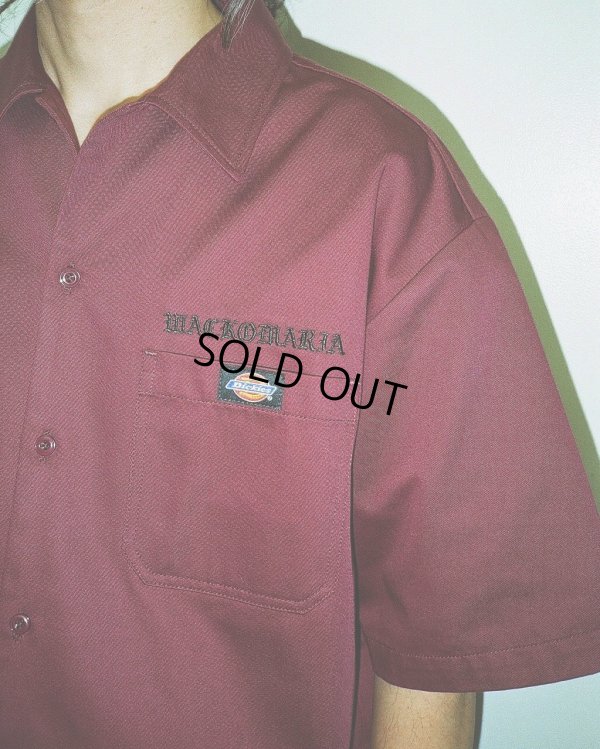 画像2: WACKO MARIA/DICKIES / WORK SHIRT（BURGUNDY）［ワークシャツ-25春夏］