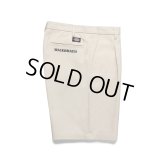 WACKO MARIA/DICKIES / PLEATED SHORT TROUSERS（OFF WHITE）［ワンタックショートトラウザース-25春夏］