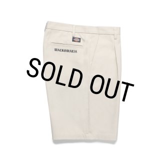WACKO MARIA/DICKIES / PLEATED SHORT TROUSERS（OFF WHITE