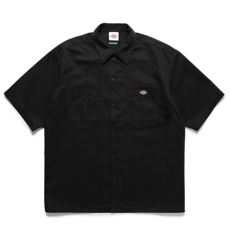 画像1: WACKO MARIA/DICKIES / WORK SHIRT（BLACK）［ワークシャツ-25春夏］