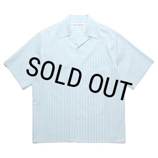 トップス THE DAY  OPEN COLLAR SHIRT 24SS STRIPED OPEN COLLAR SHIRT S/S -TYPE 2- #BLUE [24SS-WMS-OC09