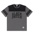 画像1: BlackEyePatch/BLOCK COLLEGE 2 TONE HOCKEY TEE（CHARCOAL） (1)