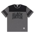 BlackEyePatch/BLOCK COLLEGE 2 TONE HOCKEY TEE（CHARCOAL）