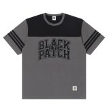 BlackEyePatch/BLOCK COLLEGE 2 TONE HOCKEY TEE（CHARCOAL）