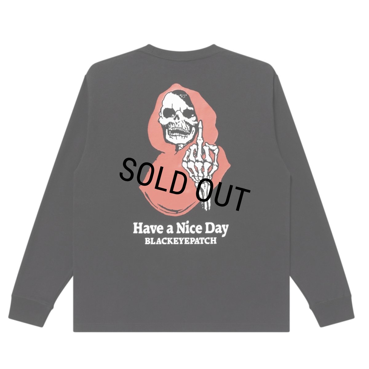 画像2: BlackEyePatch/HAVE A NICE DAY L/S TEE（BLACK） (2)
