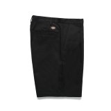 WACKO MARIA/DICKIES / PLEATED SHORT TROUSERS（BLACK）［ワンタックショートトラウザース-25春夏］