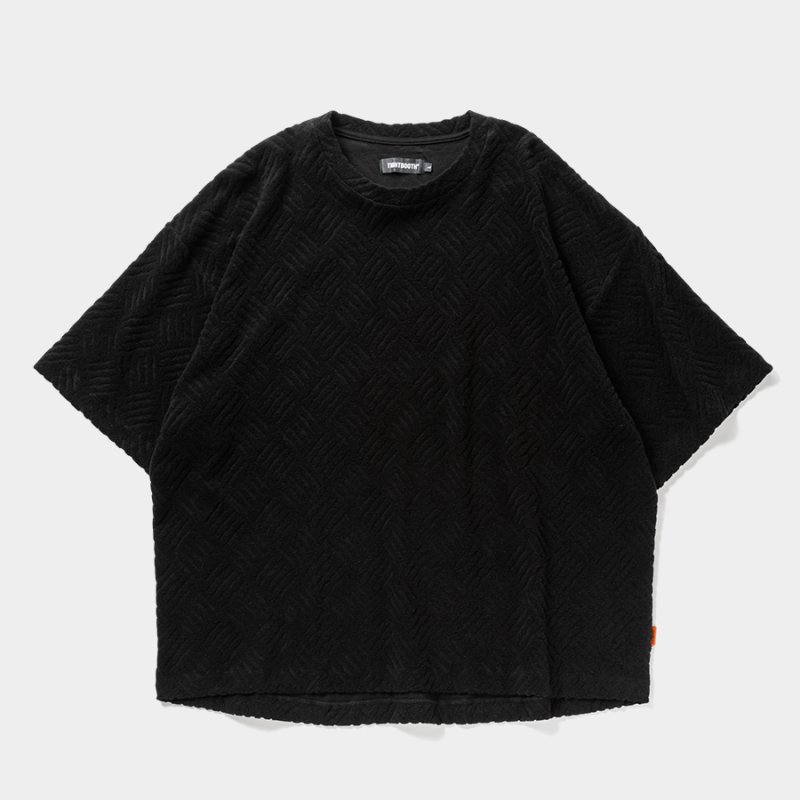 画像1: 【30％OFF】TIGHTBOOTH/CHECKER PLATE S/S T-SHIRT（Black）［チェッカープレートT-25春夏］