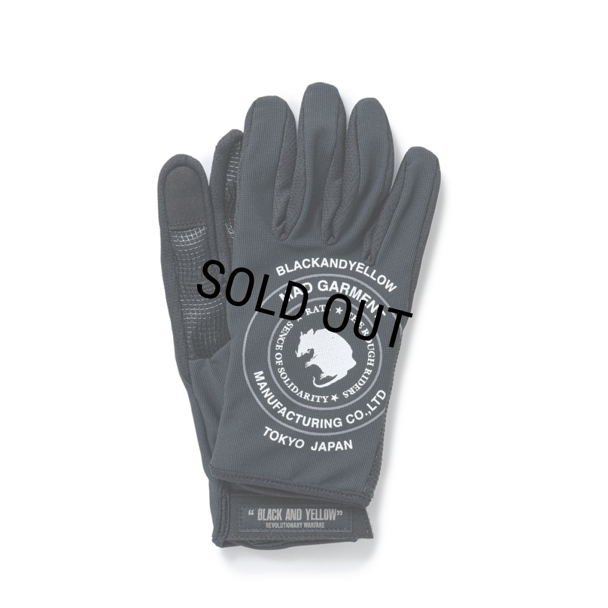 画像1: 【30%OFF】RATS/MC GLOVE（BLACK/GRAY）［モーターサイクルグローブ-25春夏］ (1)