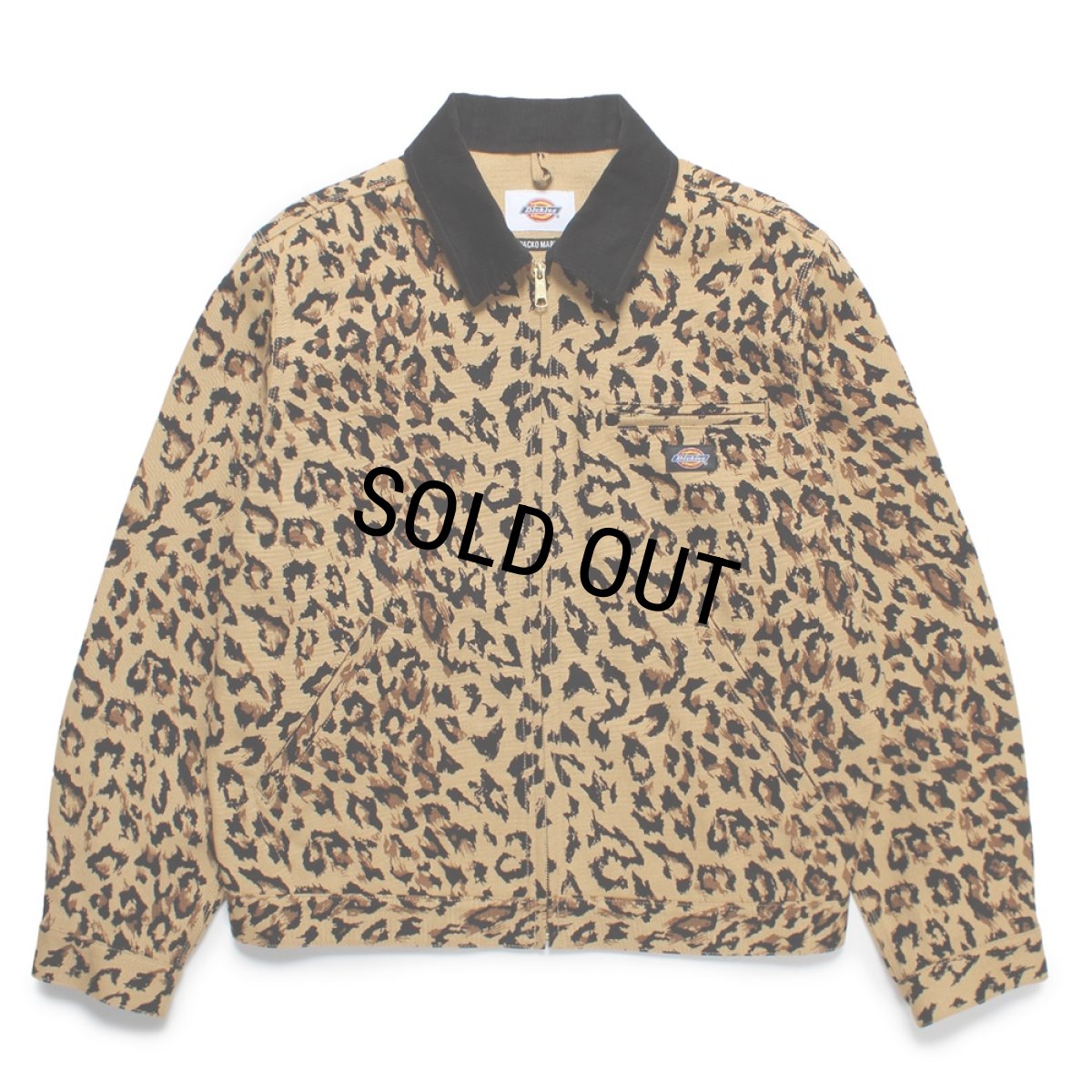 画像1: WACKO MARIA/DICKIES / LEOPARD WORK JACKET（BEIGE）［レオパードワークJKT-25春夏］ (1)