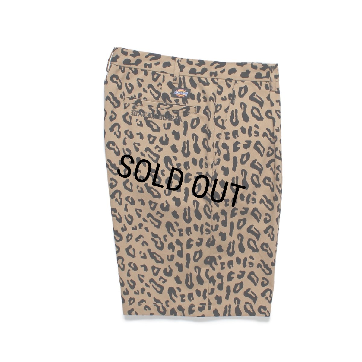 画像1: WACKO MARIA/DICKIES / LEOPARD PLEATED SHORT TROUSERS（BEIGE）［レオパードワンタックショートトラウザース-25春夏］ (1)