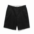 画像2: WACKO MARIA/DICKIES / PLEATED SHORT TROUSERS（BLACK）［ワンタックショートトラウザース-25春夏］ (2)