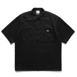 WACKO MARIA/DICKIES / WORK SHIRT（BLACK）［ワークシャツ-25春夏］