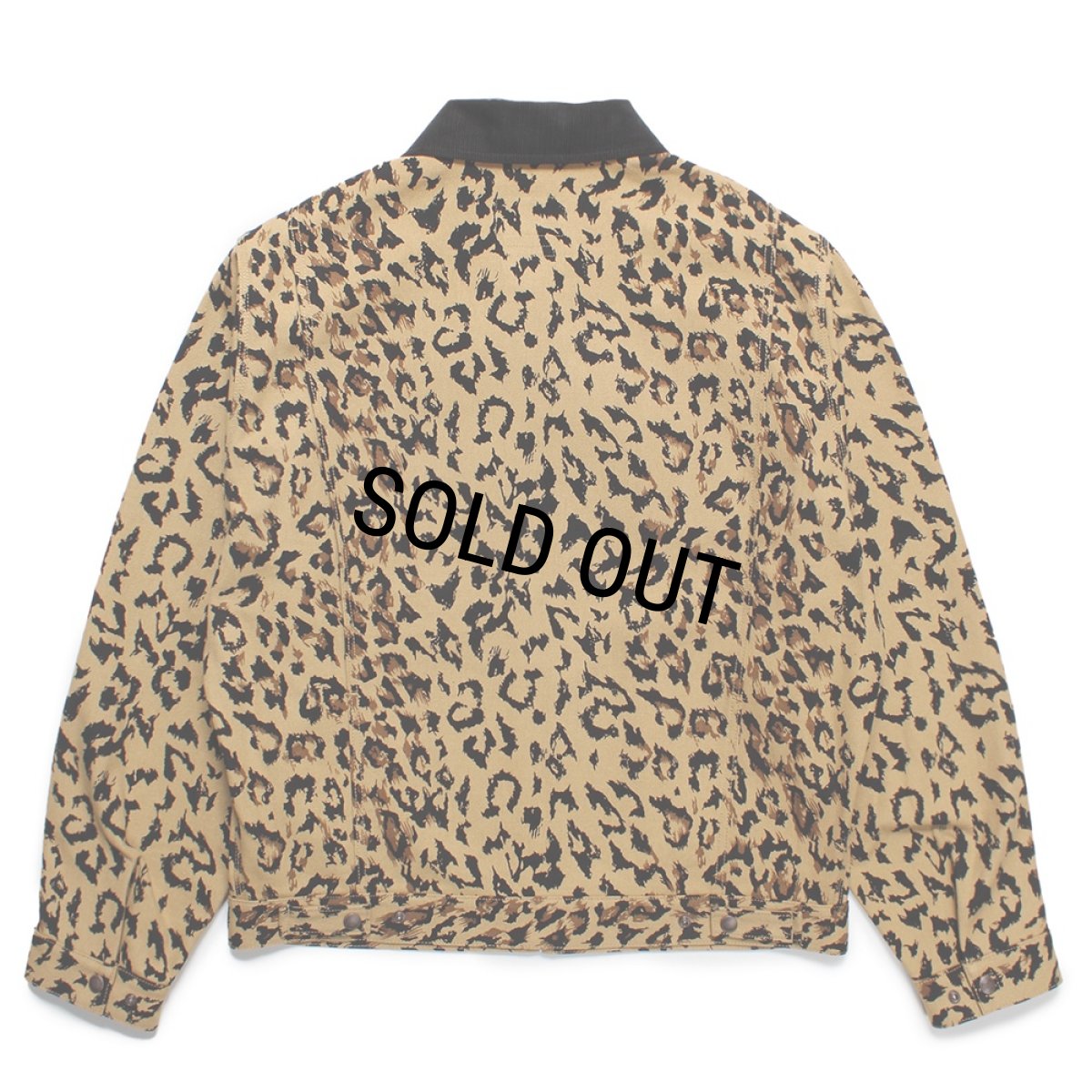 画像2: WACKO MARIA/DICKIES / LEOPARD WORK JACKET（BEIGE）［レオパードワークJKT-25春夏］ (2)