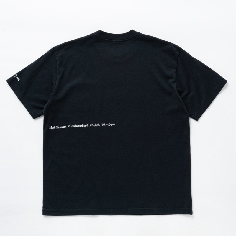 画像2: RATS/PACK TEE REGULAR SILHOUETTE "CREW NECK"（BLACK）［プリントポケT-25春夏］
