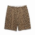 画像2: WACKO MARIA/DICKIES / LEOPARD PLEATED SHORT TROUSERS（BEIGE）［レオパードワンタックショートトラウザース-25春夏］ (2)