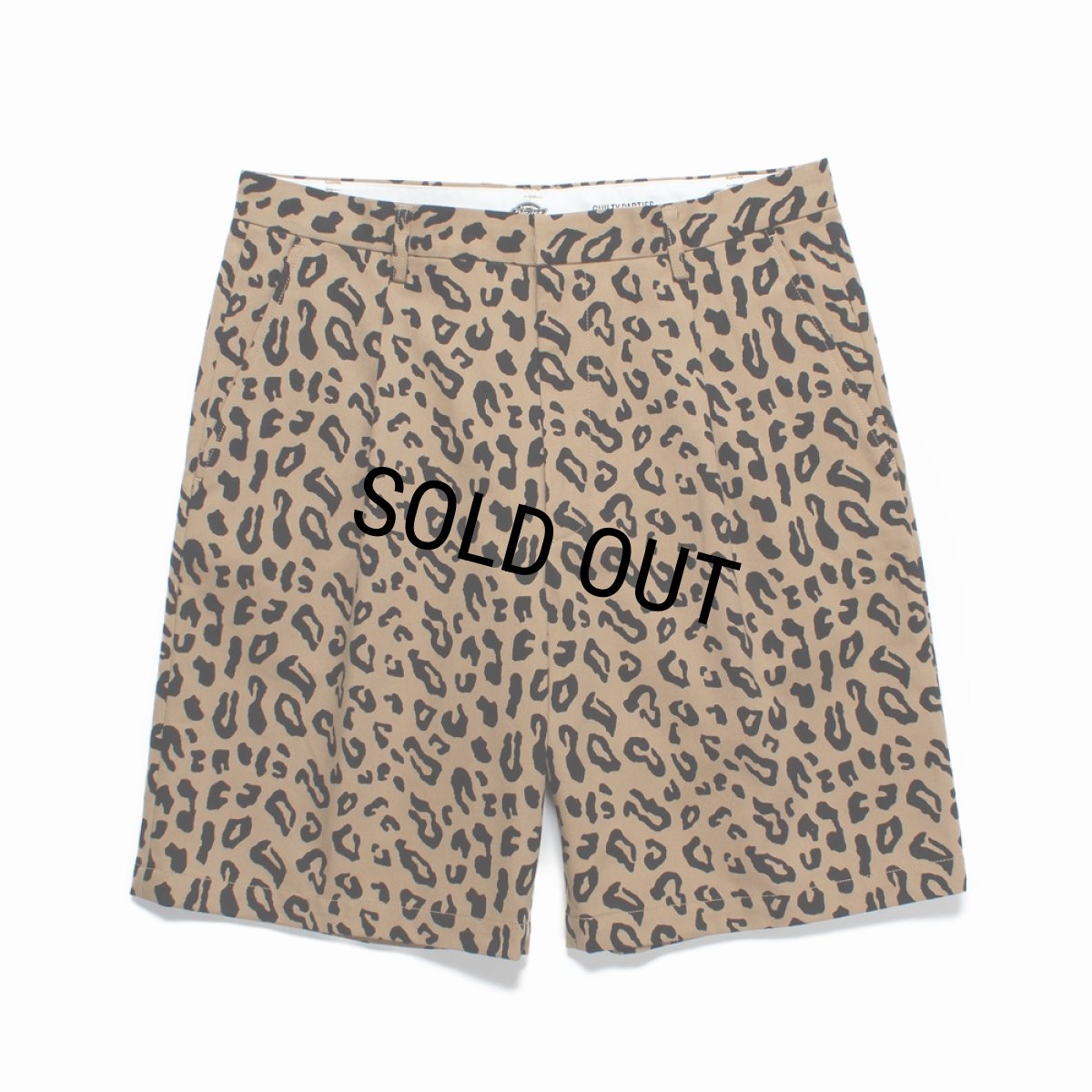 画像2: WACKO MARIA/DICKIES / LEOPARD PLEATED SHORT TROUSERS（BEIGE）［レオパードワンタックショートトラウザース-25春夏］ (2)