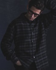 画像9: RATS/OMBRE CHECK SHIRT（BLACK/GRAY CHECK）［オンブレチェックシャツ-25春夏］ (9)