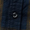 画像5: RATS/COTTON LINEN CHECK SHIRT（NAVY/YELLOW CHECK）［コットンリネンチェックシャツ-25春夏］