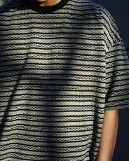 画像4: COOTIE PRODUCTIONS/Jacquard Border S/S Tee（Black）［ジャガードボーダーT-25春夏］ (4)