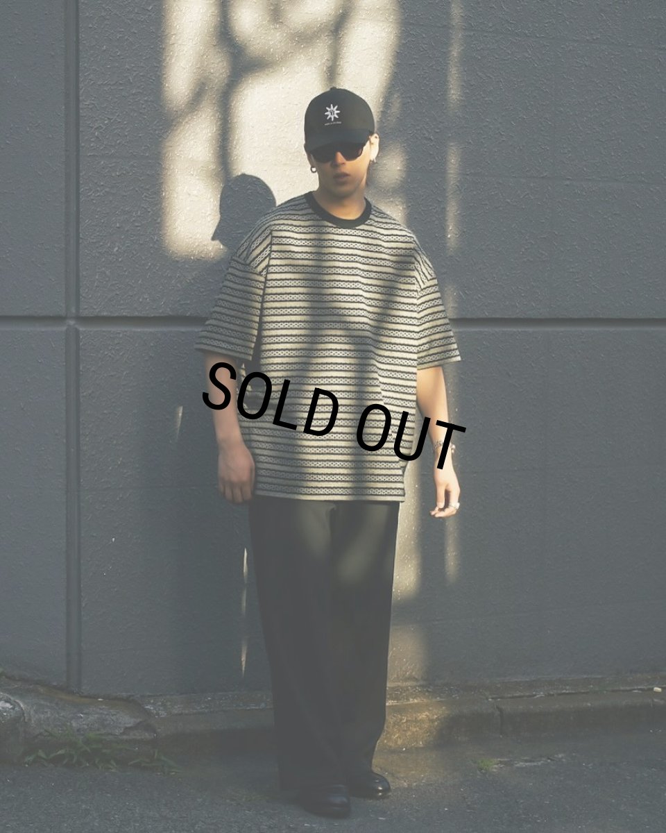 画像3: COOTIE PRODUCTIONS/Jacquard Border S/S Tee（Black）［ジャガードボーダーT-25春夏］ (3)