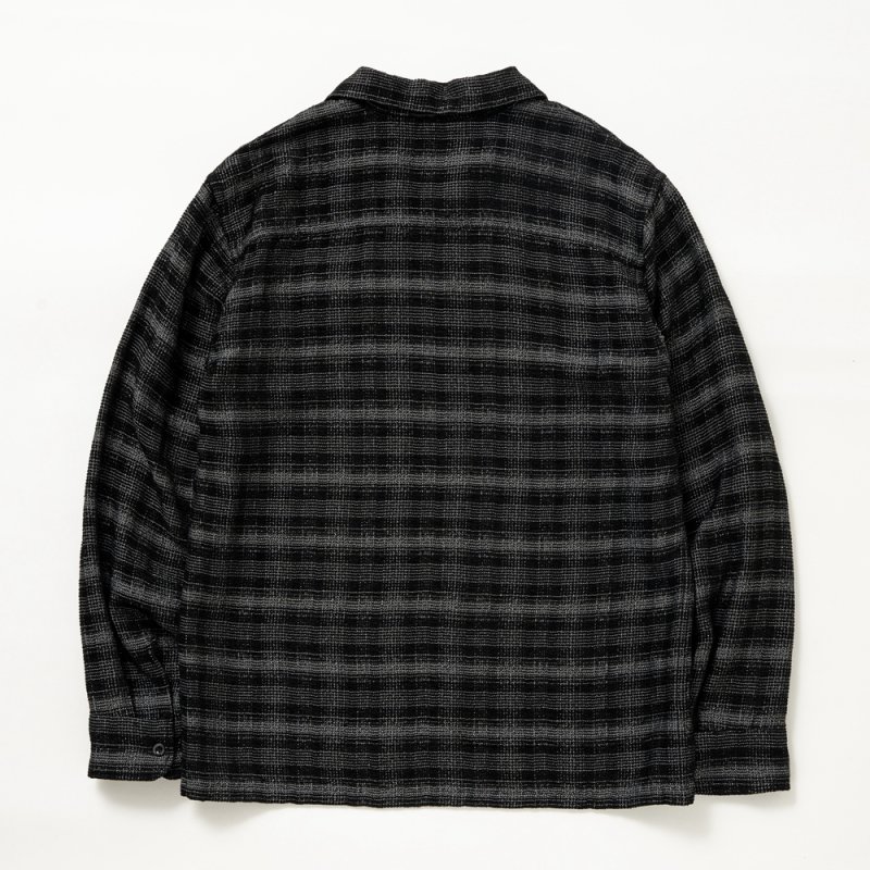 画像2: RATS/OMBRE CHECK SHIRT（BLACK/GRAY CHECK）［オンブレチェックシャツ-25春夏］