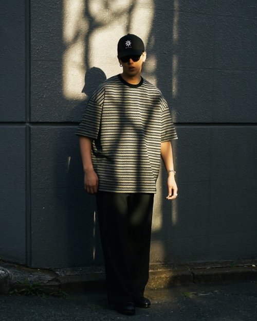他の写真3: COOTIE PRODUCTIONS/Jacquard Border S/S Tee（Black）［ジャガードボーダーT-25春夏］