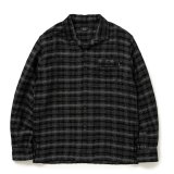 RATS/OMBRE CHECK SHIRT（BLACK/GRAY CHECK）［オンブレチェックシャツ-25春夏］