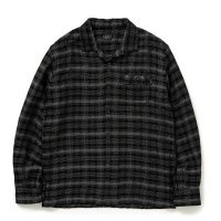 RATS/OMBRE CHECK SHIRT（BLACK/GRAY CHECK）［オンブレチェックシャツ-25春夏］