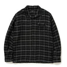 画像1: RATS/OMBRE CHECK SHIRT（BLACK/GRAY CHECK）［オンブレチェックシャツ-25春夏］ (1)