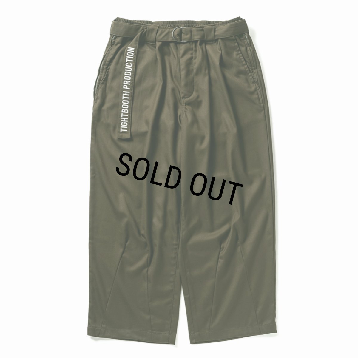 画像1: 【30%OFF】TIGHTBOOTH/BAGGY SLACKS（Olive）［バギースラックス-24秋冬］ (1)