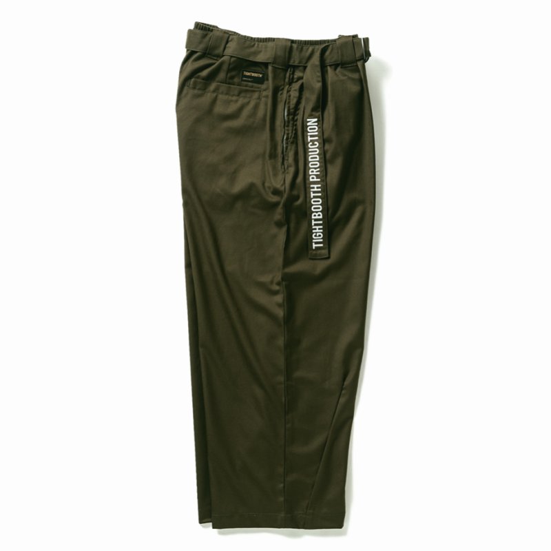 画像2: 【30%OFF】TIGHTBOOTH/BAGGY SLACKS（Olive）［バギースラックス-24秋冬］