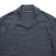 画像2: WACKO MARIA/50'S OPEN COLLAR SHIRT（NAVY）［ピンポイントステッチ50'Sオープンカラーシャツ-25春夏］ (2)