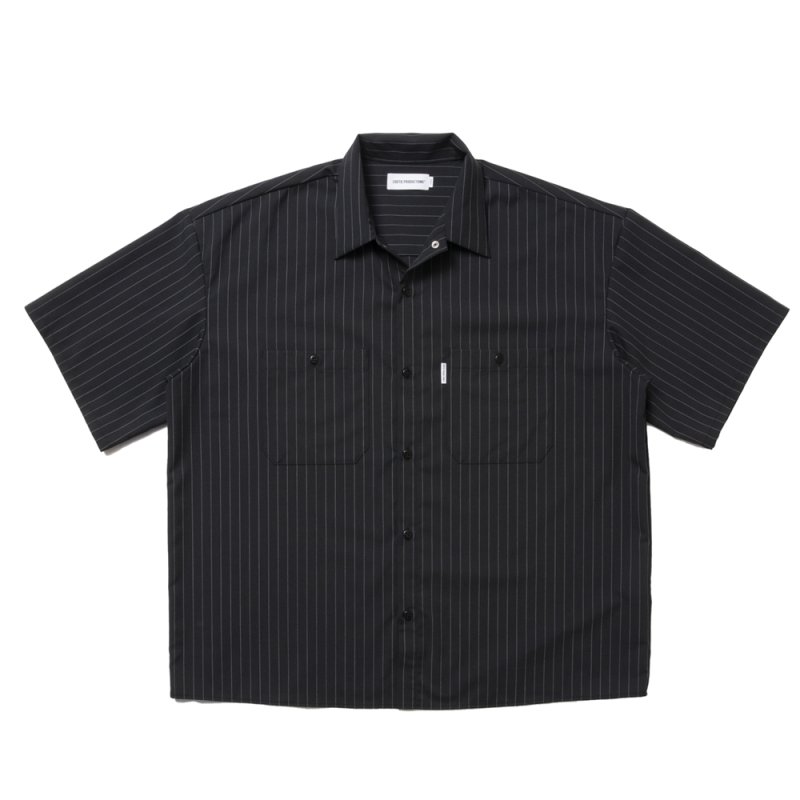 画像1: COOTIE PRODUCTIONS/T/W Work S/S Shirt（Stripe）［ワークシャツ-25春夏］