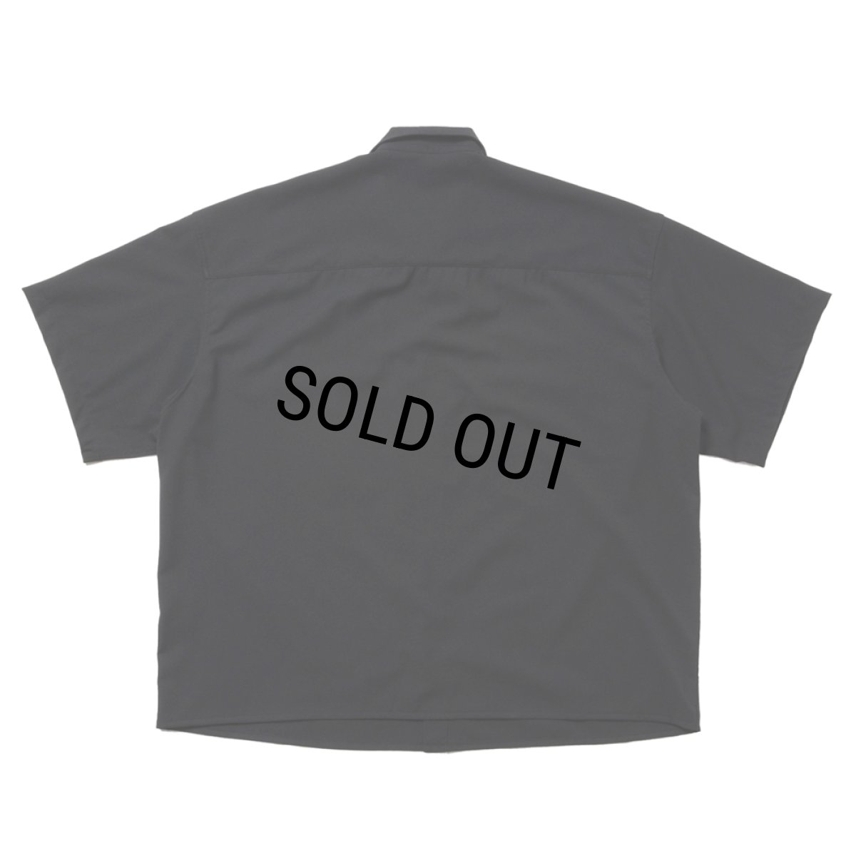 画像2: COOTIE PRODUCTIONS/Leno Cloth Error Fit Work S/S Shirt（Black）［エラーフィットワークシャツ-25春夏］ (2)
