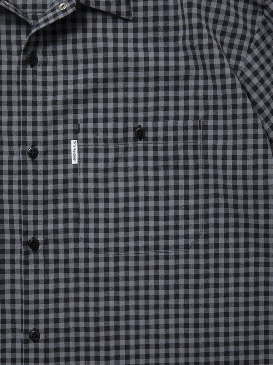 画像3: COOTIE PRODUCTIONS/T/W Work S/S Shirt（Gingham Check）［ワークシャツ-25春夏］ (3)