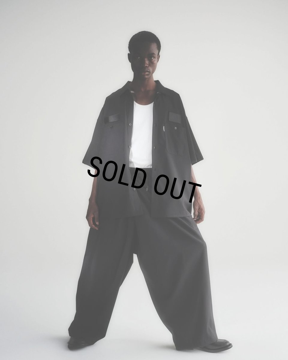 画像7: COOTIE PRODUCTIONS/Leno Cloth Error Fit Work S/S Shirt（Black）［エラーフィットワークシャツ-25春夏］ (7)